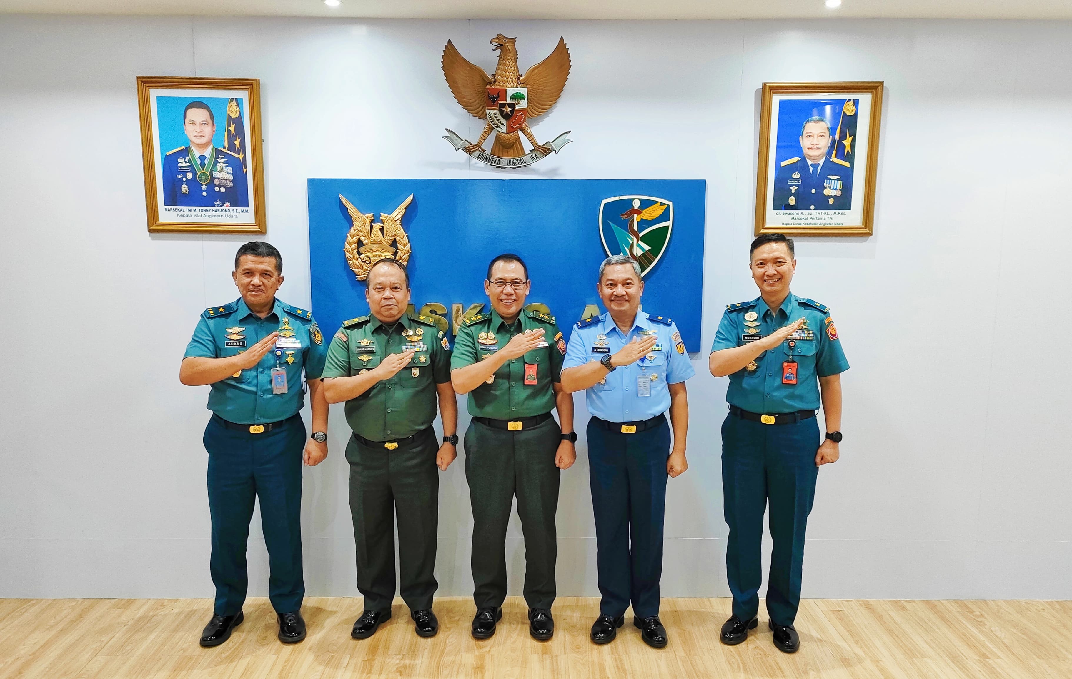 Silaturahmi Kapuskes TNI ke Kesehatan Angkatan